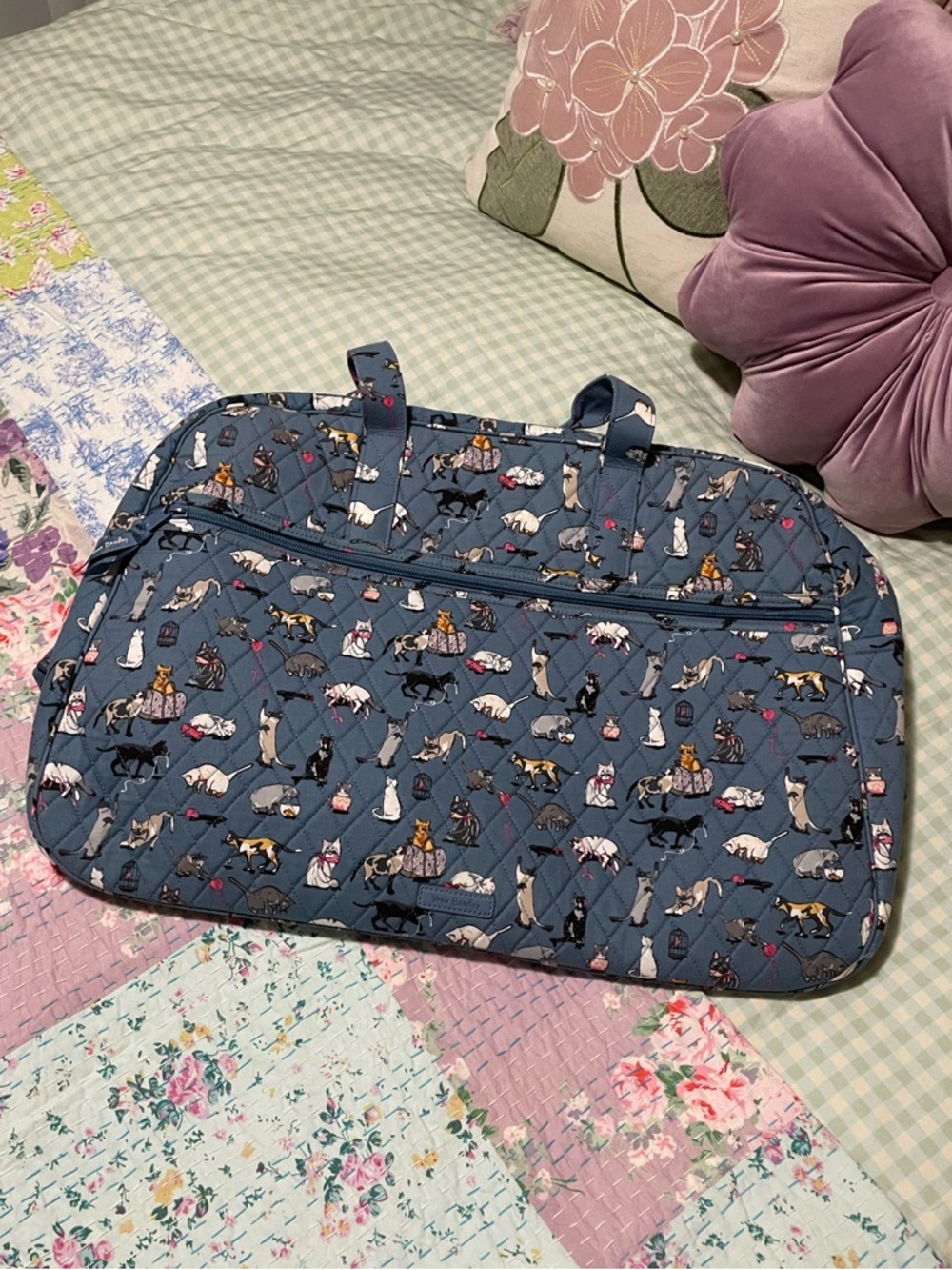 NWOT Vera Bradley Grand Traveler Bag in Cat’s Meow